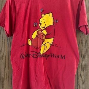 Disney Red Winnie the Pooh Graphic Tee